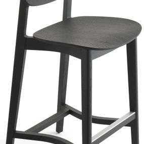 CRASSEVIG - Barová stolička LENE s čalúneným sedadlom, vysoká