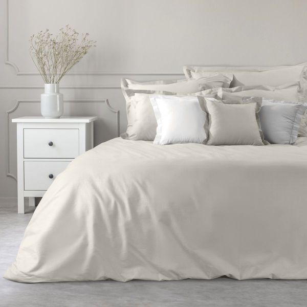 DomTextilu Kvalitná bavlnená posteľná obliečka na palón v béžovej farbe 44689-208623