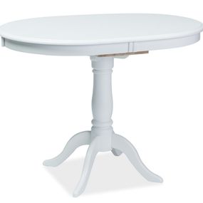 Signal Jedálenský stôl DELLO rozkladací biely