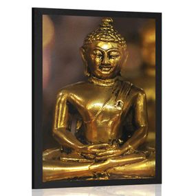 Plagát Budha s abstraktným pozadím - 40x60 black