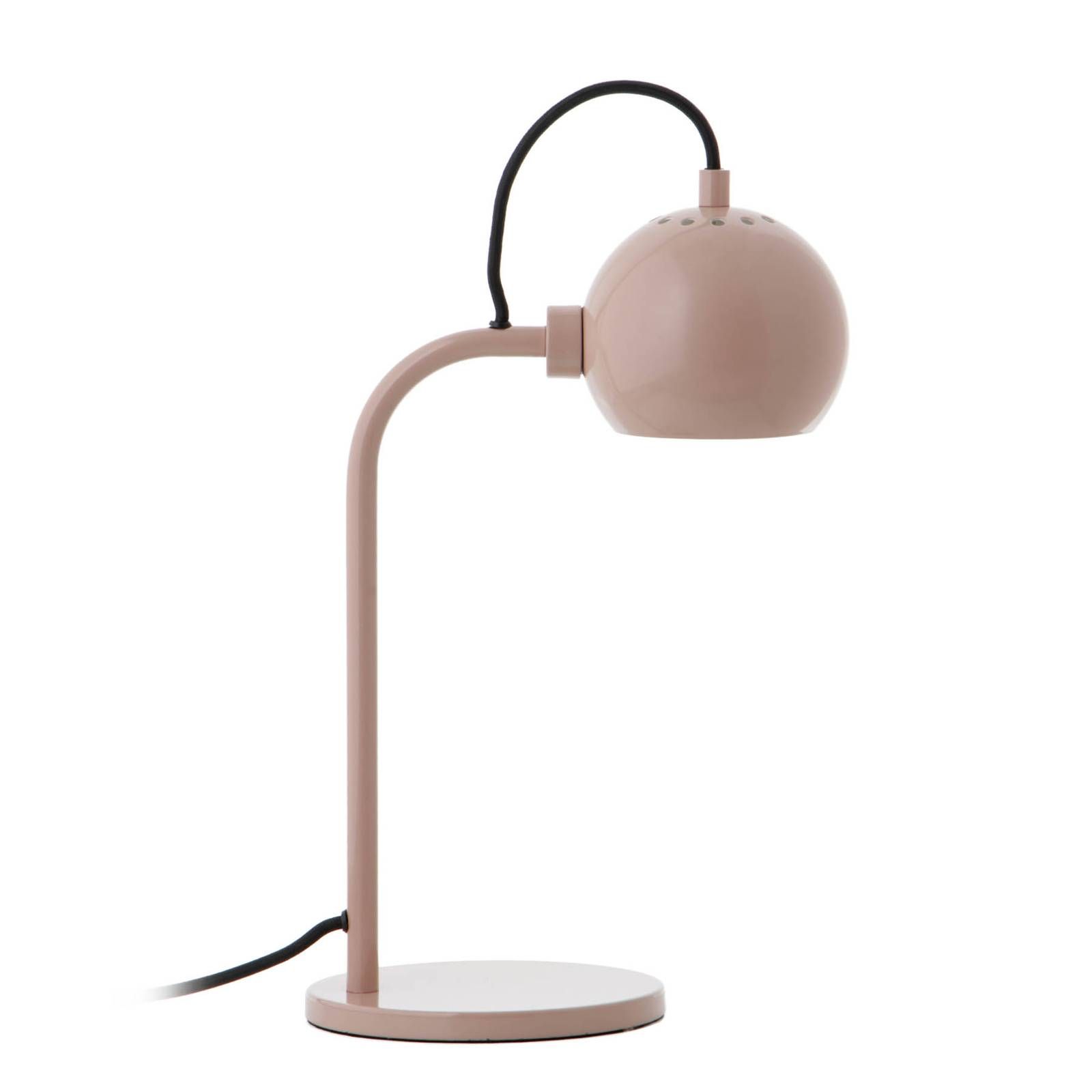 FRANDSEN Ball Single stolová lampa, nude, Obývacia izba / jedáleň, kov, E14, 25W, L: 16 cm, K: 37cm