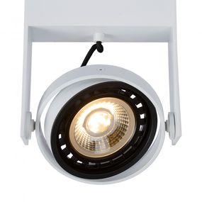 Lucide 22969/12/31 stropné bodové svietidlo Griffon 1x12W | LED GU10 | 820lm | 2200K / 3000K - žiarovka je súčasťou balenia, biela, nastaviteľné, stmievateľné, CCT