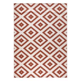 Hnedo-krémový vonkajší koberec NORTHRUGS Malta, 200 x 290 cm
