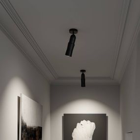 Top Light Neo! Spot Wall/Ceiling LED bodové svetlá VN čierna, Obývacia izba / jedáleň, hliník, sklo, 10W, K: 8cm
