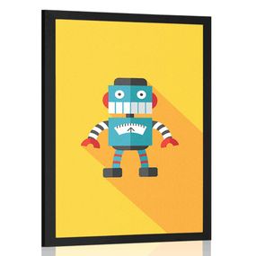 Plagát veselý robot - 40x60 black