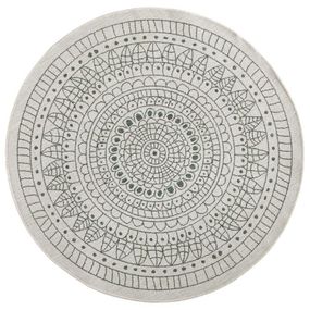 NORTHRUGS - Hanse Home koberce Kusový koberec Twin-Wendeteppiche 103103 creme grün - 200x200 (priemer) kruh cm