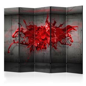 Artgeist Paraván - Red Ink Blot II [Room Dividers]