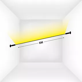 The Light Group SLC SkyLine profil pre LED pásiky, dĺžka 6 m, plast, P: 600 cm, L: 2 cm, K: 0.5cm