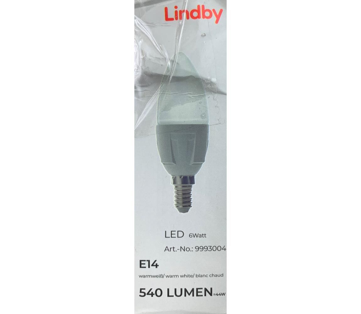 Lindby - LED Žiarovka E14/4,9W/230V 3000K