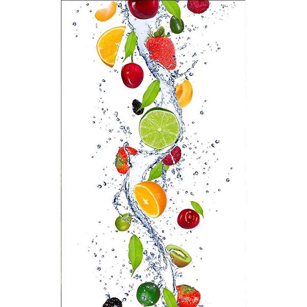 MS-2-0239 Vliesová obrazová fototapeta Fruits in Water, veľkosť 150 x 250 cm