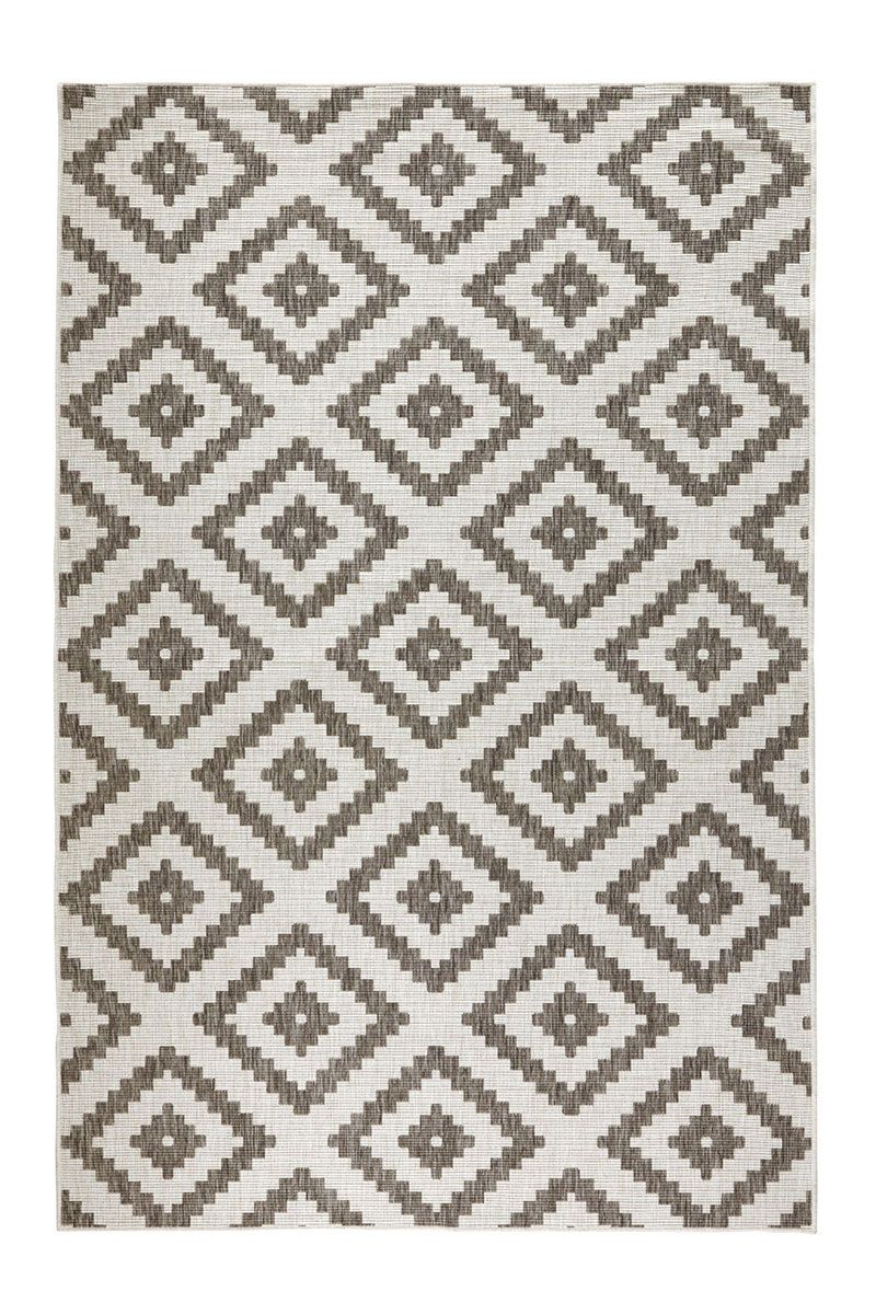 Kusový koberec Northrugs Twin 103133 Brown Cream 80x150 cm