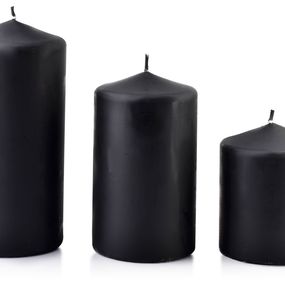Vysoká sviečka Classic Candles 18 cm čierna