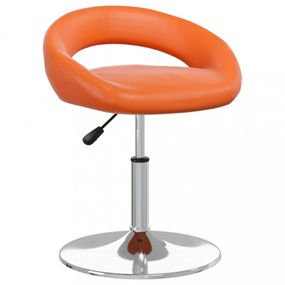 Barová stolička umelá koža / kov Dekorhome Oranžová