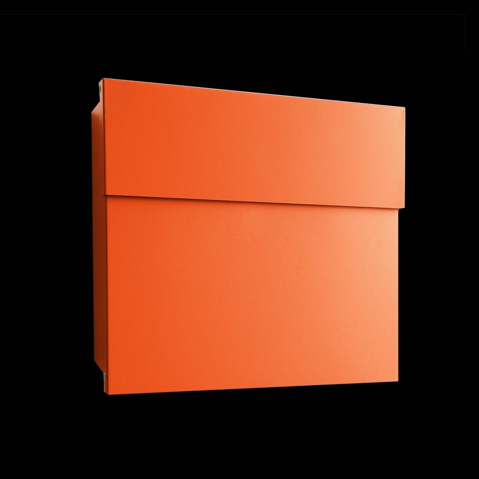 Absolut/ Radius Dizajnová poštová schránka Letterman IV oranžová, Oceľ potiahnutá práškom, ušľachtilá oceľ, L: 40 cm, K: 34cm