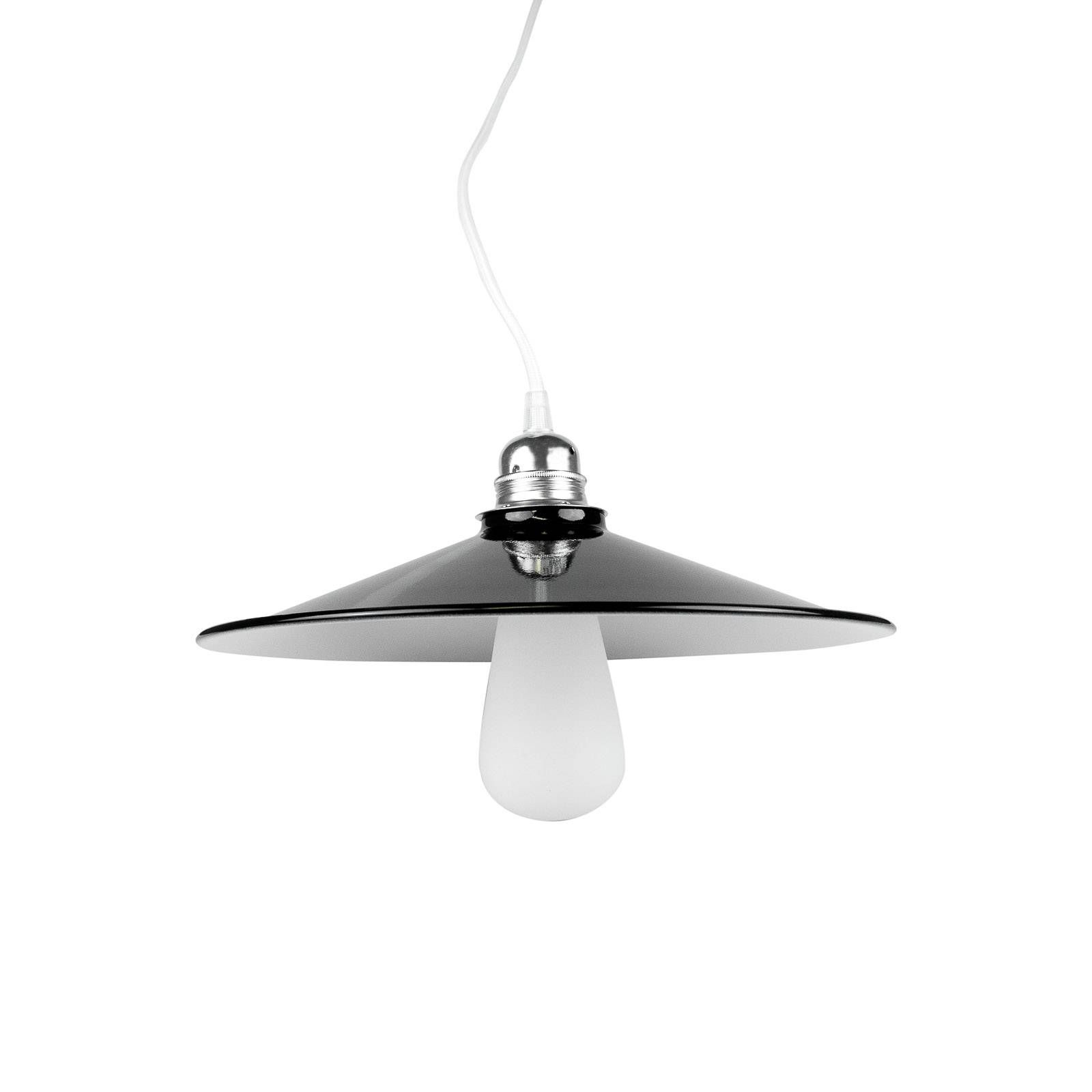 Segula SEGULA Concav závesná lampa z kovu, čierna, Obývacia izba / jedáleň, kov, E27, 57W, K: 12cm