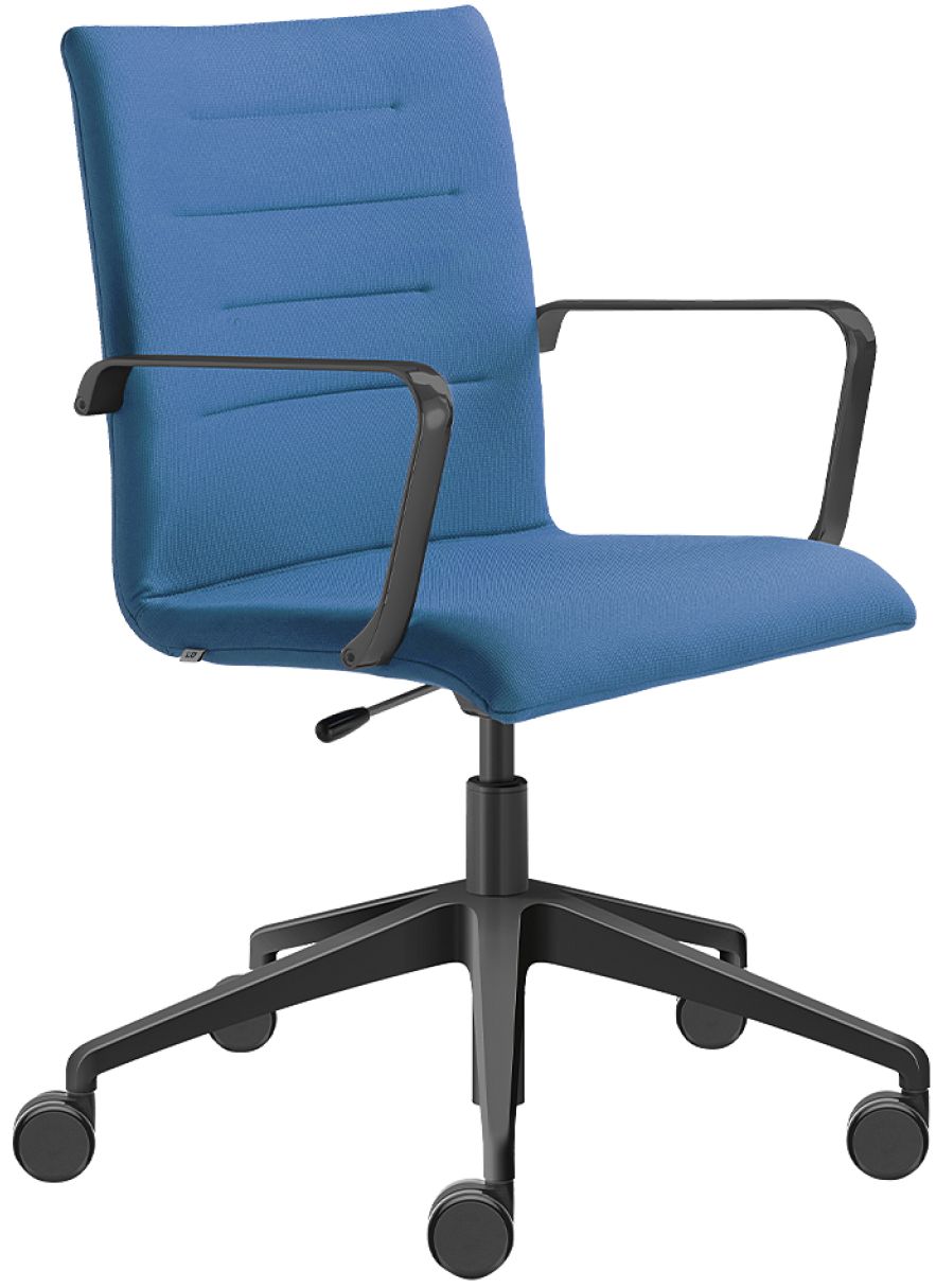 LD SEATING Kancelárská stolička OSLO 227-RA,F80-N1, kríž a područky čierny
