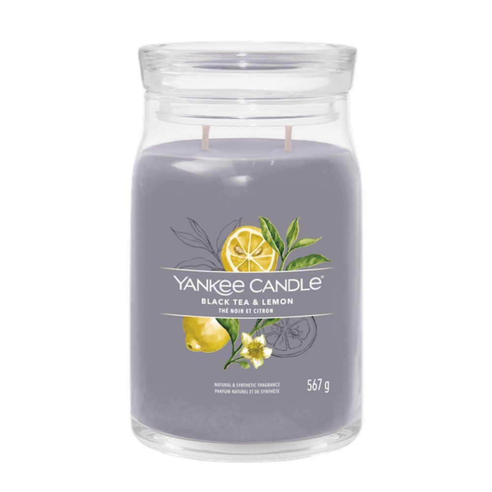 YANKEE CANDLE 1629978E SIG SVIECKA VELKA BLACK TEA & LEMON