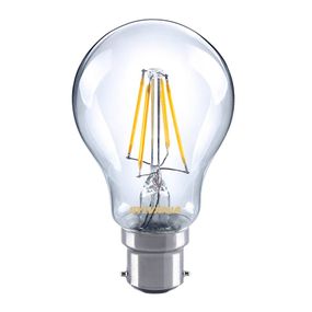 Sylvania LED žiarovka B22 A60 filamentová 4, 5W 827, číra, B22, 4.5W, Energialuokka: F, P: 11.5 cm