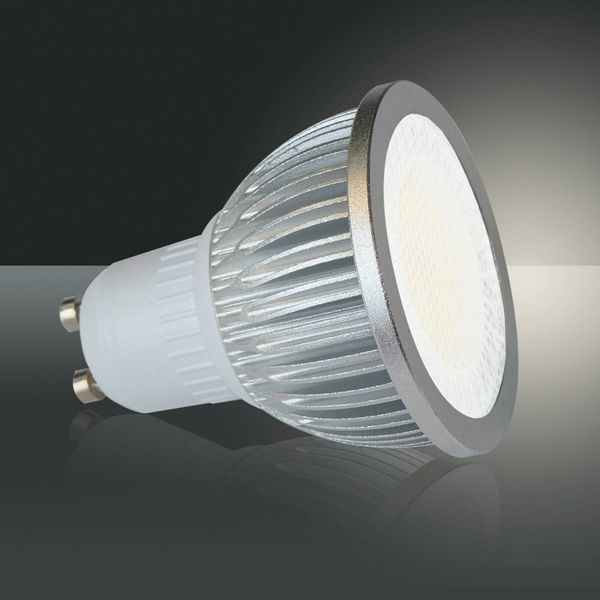 Lindby Vysokonapäťový LED reflektor GU10 5W 830 85° 6 ks, hliník, GU10, 5W, Energialuokka: G, P: 5.7 cm