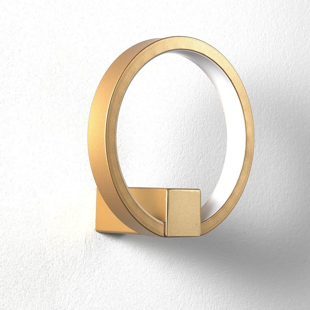 Nástenné svietidlo v zlatej farbe Tomasucci Ring, ø 15 cm