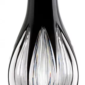 Krištáľová váza Ribwort, farba čierna, výška 150 mm