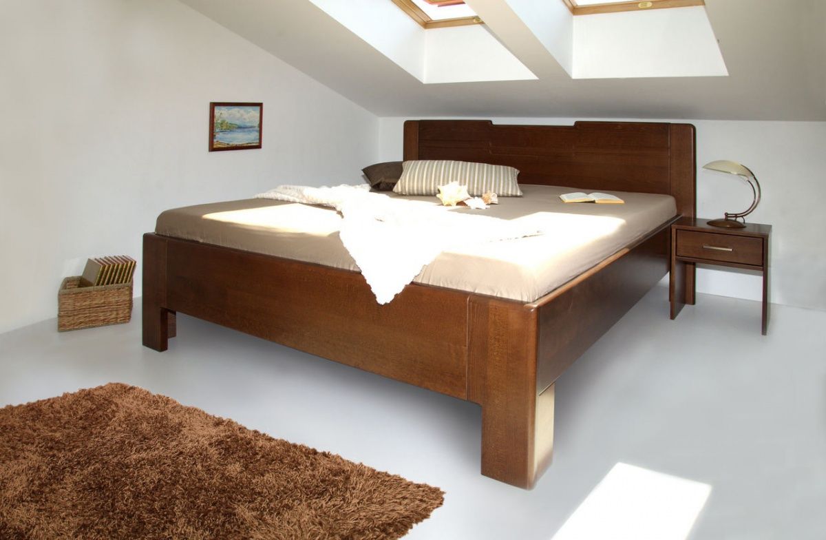 Masívna posteľ s úložným priestorom k-design 3 - 160/180 x 200cm - 160
