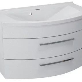 SAPHO - JULIE umývadlová skrinka 90x50x50cm, 2xzásuvka,biela JU090-3030