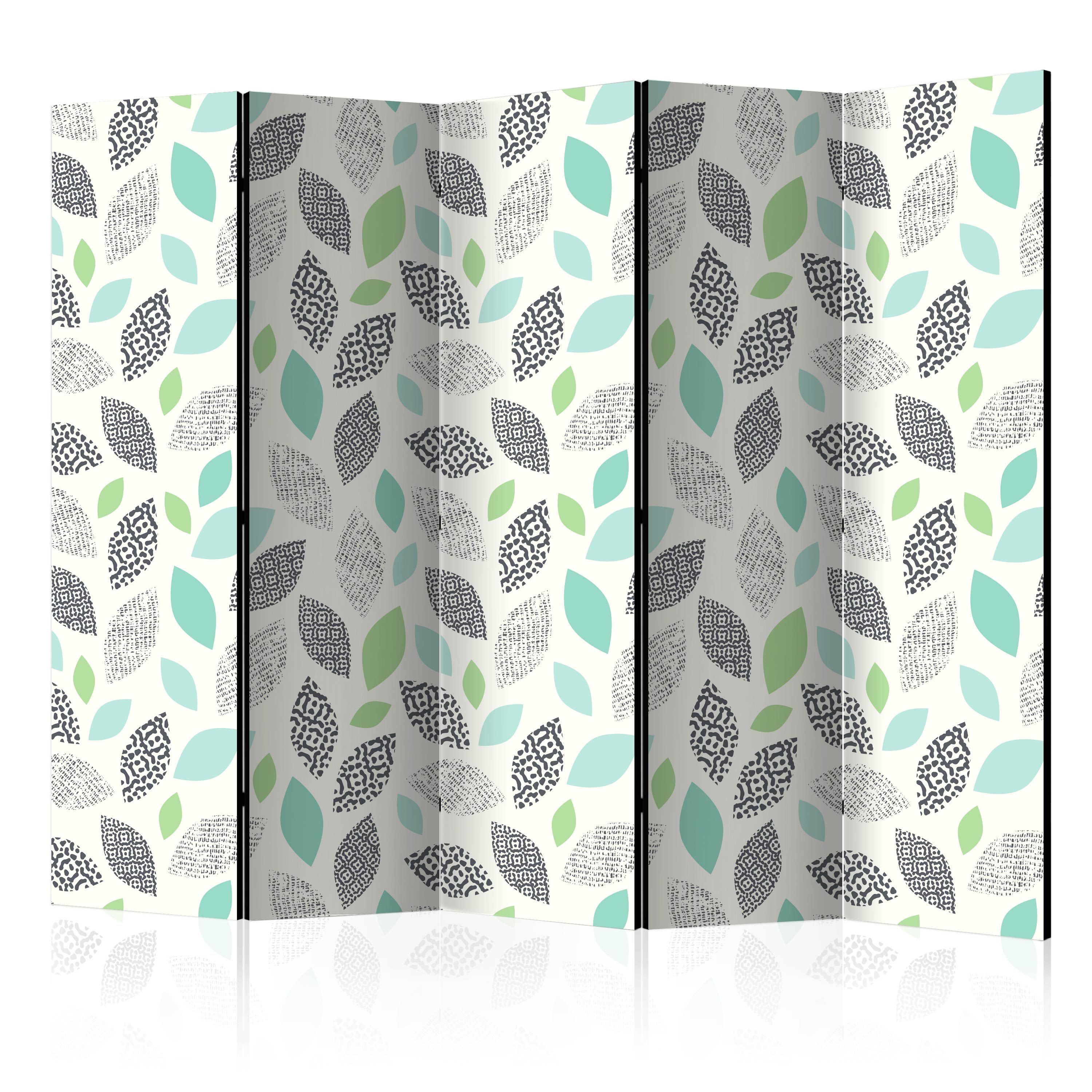 Artgeist Paraván - Patterned Leaves [Room Dividers]