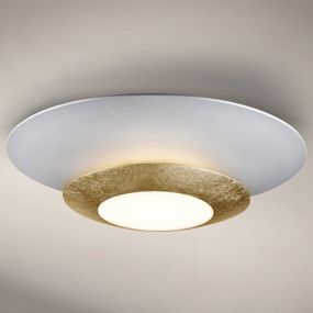 Schuller Valencia Okrúhle stropné LED Hole so zlatou fóliou, Obývacia izba / jedáleň, kov, akryl, 22.5W, K: 9cm