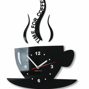 DomTextilu Nástenné hodiny Time for coffee 8098-241128