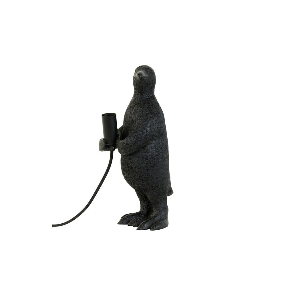 Čierna stolová lampa (výška 34 cm) Penguin - Light & Living