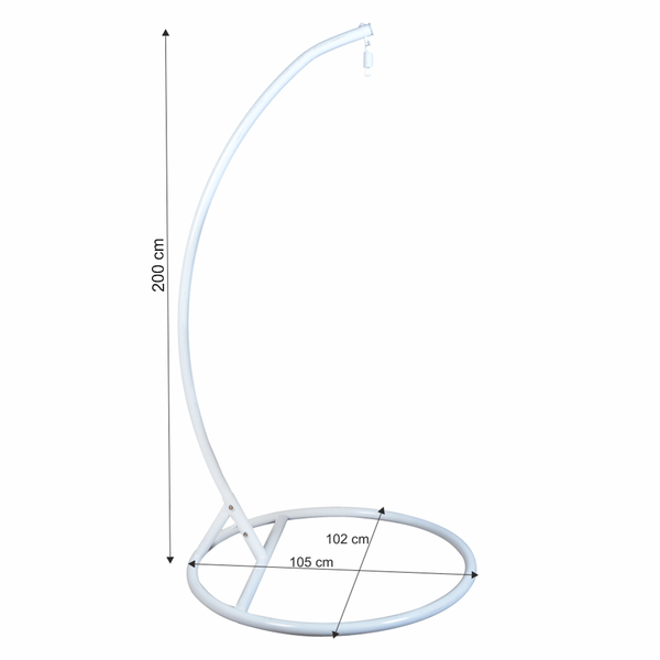 Stojan na závesné hojdacie kreslo, biela, OTAN NEW TYP 2