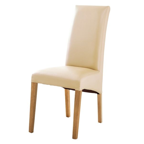 Sconto Jedálenská stolička FOXI III dub olejovaný/textilná koža béžová