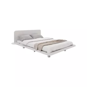Biela dvojlôžková posteľ z bukového dreva 200x200 cm Japandic - Skandica