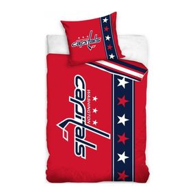 TipTrade (CZ) · Hokejové posteľné obliečky NHL Washington Capitals - séria Belt - 100% bavlna - 70 x 90 cm + 140 x 200 cm