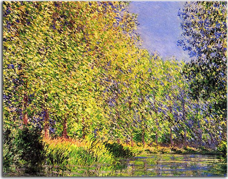 Obraz Monet  Bend in the River Epte zs17694