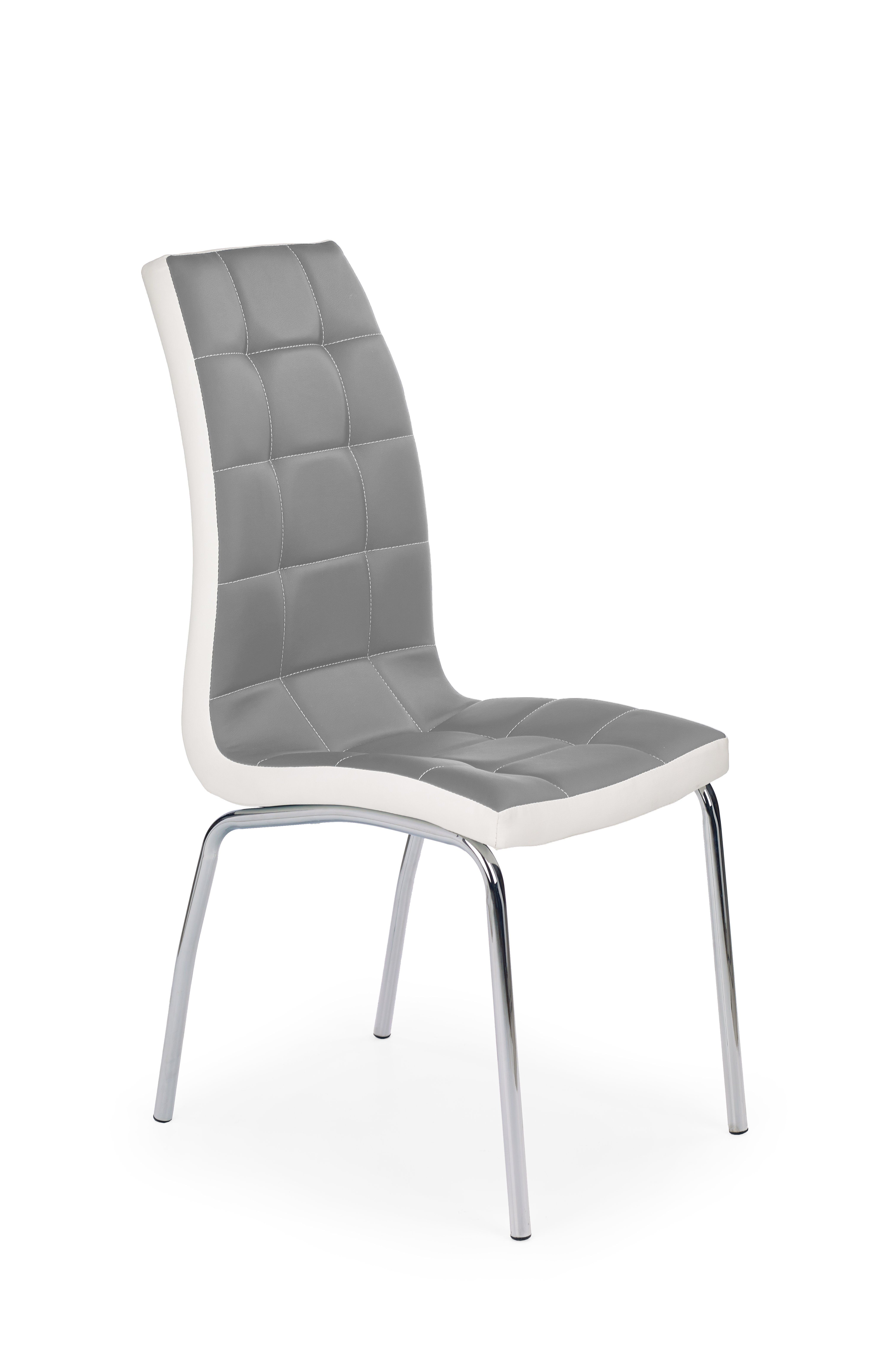 Jedálenská stolička K186 (sivá + biela)