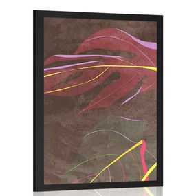 Plagát listy zahalené tajomnom - 60x90 black