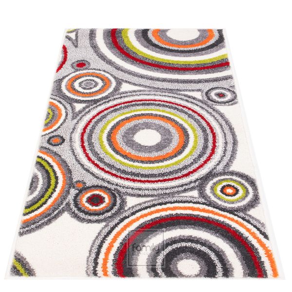 DomTextilu Moderný viacfarebný koberec s kruhmi 67x130 cm 64095