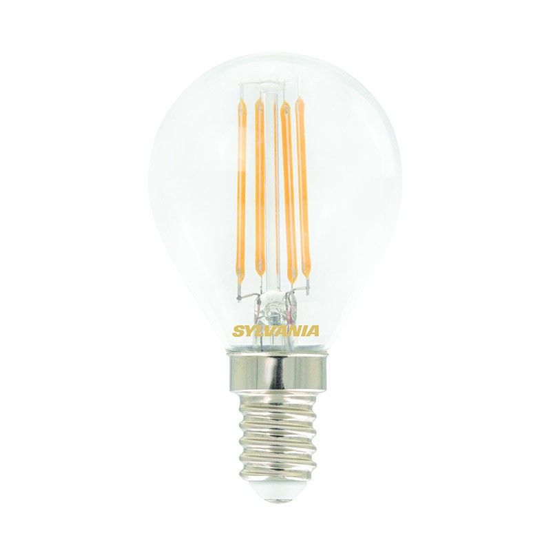 Sylvania 0027246 LED žiarovka filament 1x4,5W | E14 | 470lm | 2700K- číra