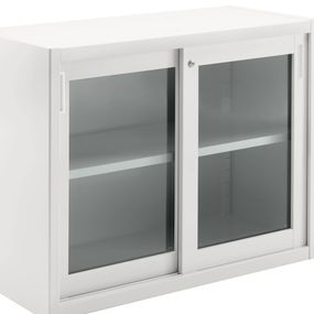 DIEFFEBI - Skrinka s posuvnými sklenenými dverami CLASSIC STORAGE, 120x45x88 cm