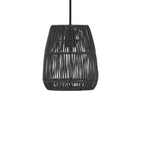 PR Home Saigon závesná lampa exteriér čierna Ø18cm, plast, E27, 15W, K: 20cm