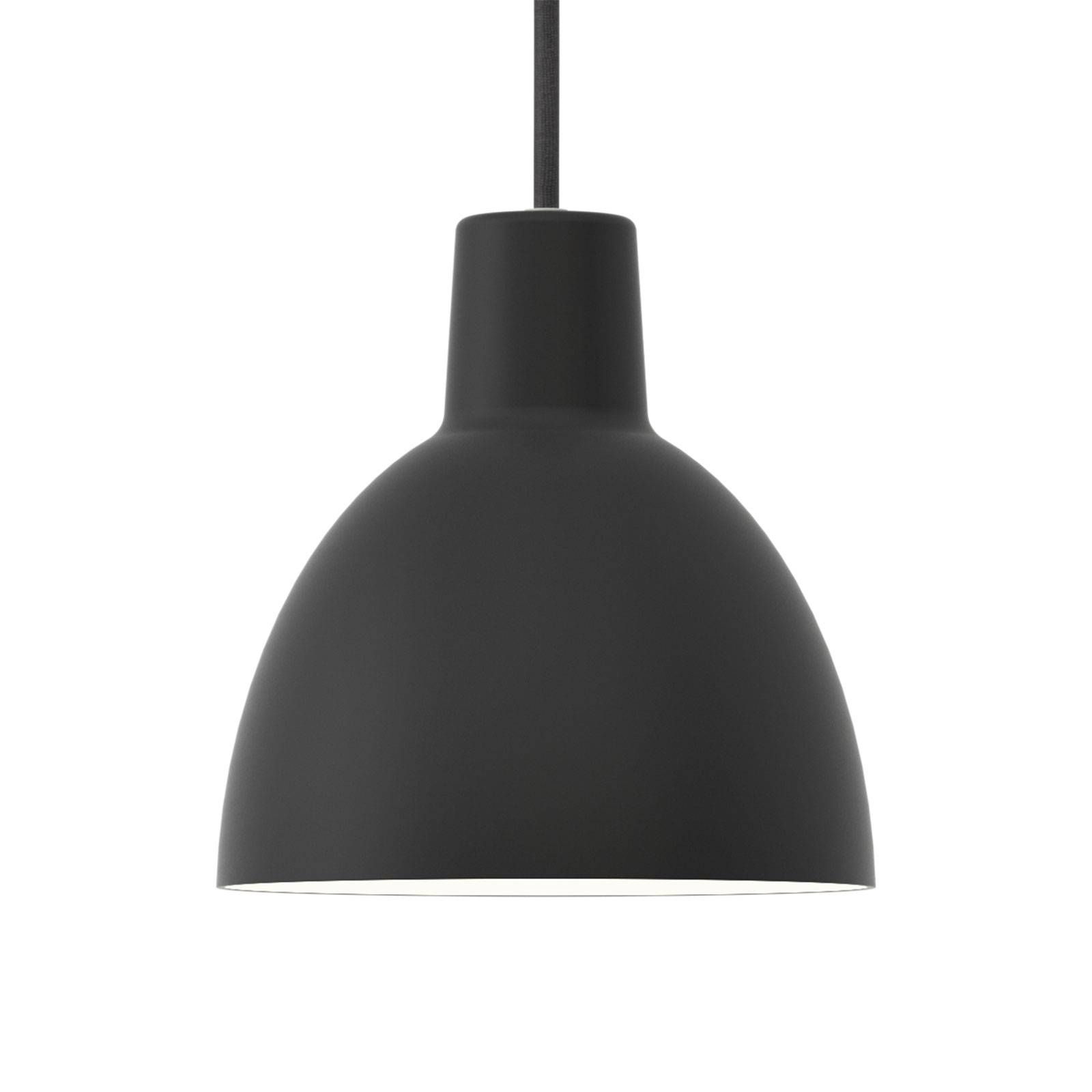 Louis Poulsen závesná lampa Toldbod 170, čierna, Obývacia izba / jedáleň, hliník, E14, 4W, K: 17.3cm