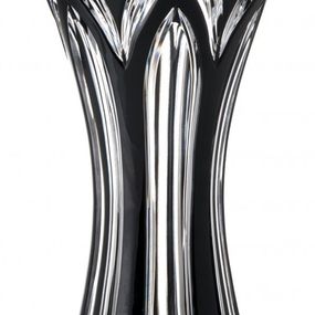 Krištáľová váza Lotos II, farba čierna, výška 255 mm