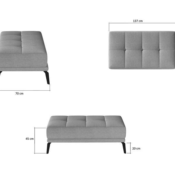 Taburetka Tirreno TA - tmavohnedá (Velvet Mat 29)