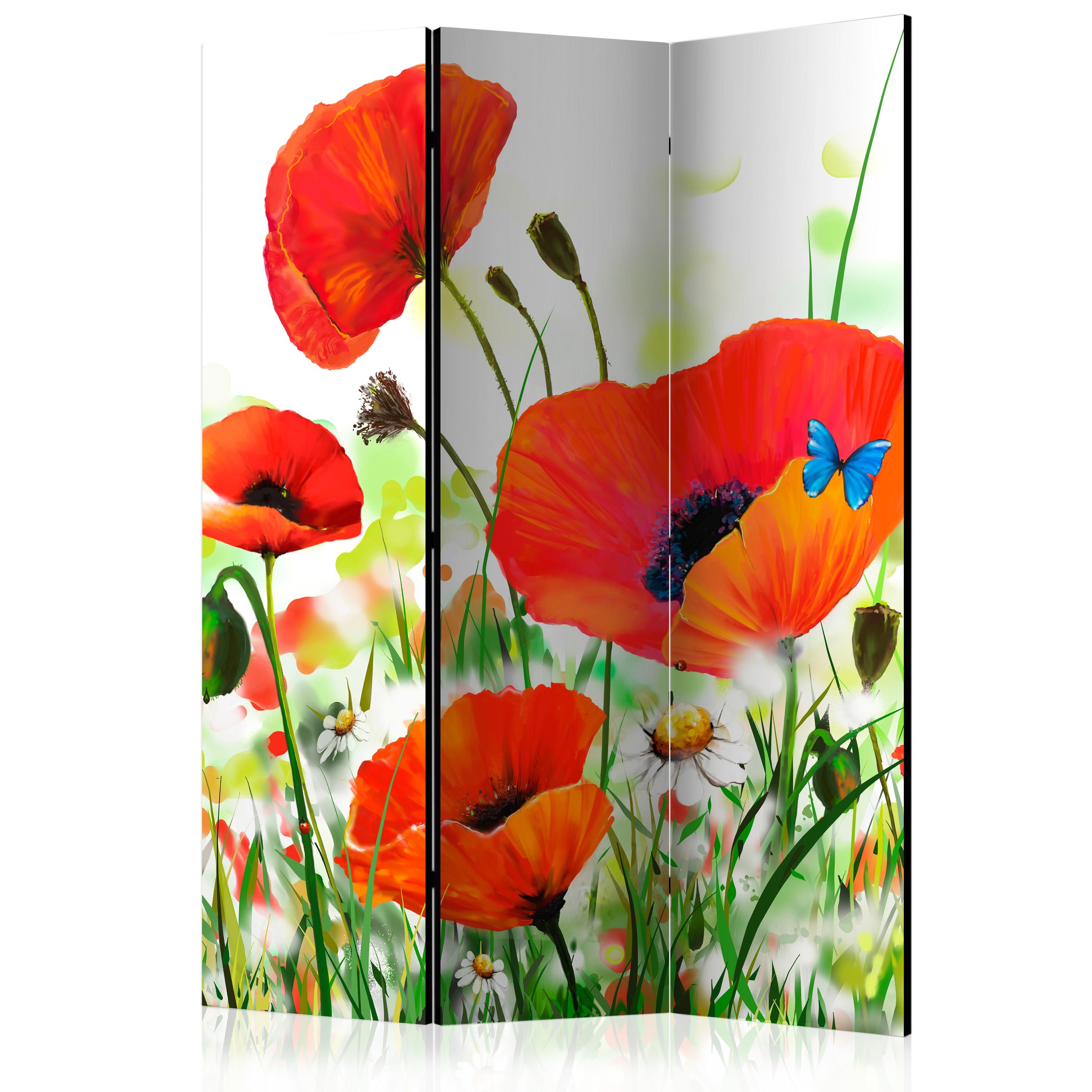 Artgeist Paraván - Country poppies [Room Dividers]