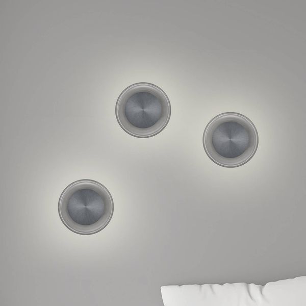 BANKAMP Cloud nástenné LED svetlo, matná antracit, Obývacia izba / jedáleň, hliník, 18W