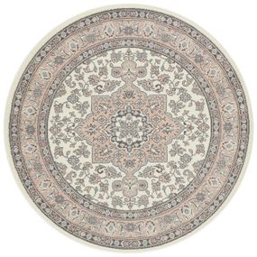 Nouristan - Hanse Home koberce Kruhový koberec Mirkan 104443 Cream / Rose - 160x160 (priemer) kruh cm