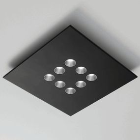ICONE Confort LED stropné v modernom vzhľade, Obývacia izba / jedáleň, hliník, 4.5W, P: 45 cm, L: 45 cm, K: 4.5cm