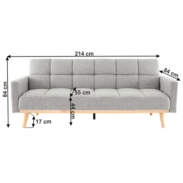 Rozkladacia pohovka Mavera - sivá